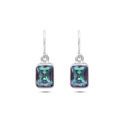 Uncategorized - Pure 925 Silver Earrings &#8211; Prism of Rainbow Radiance