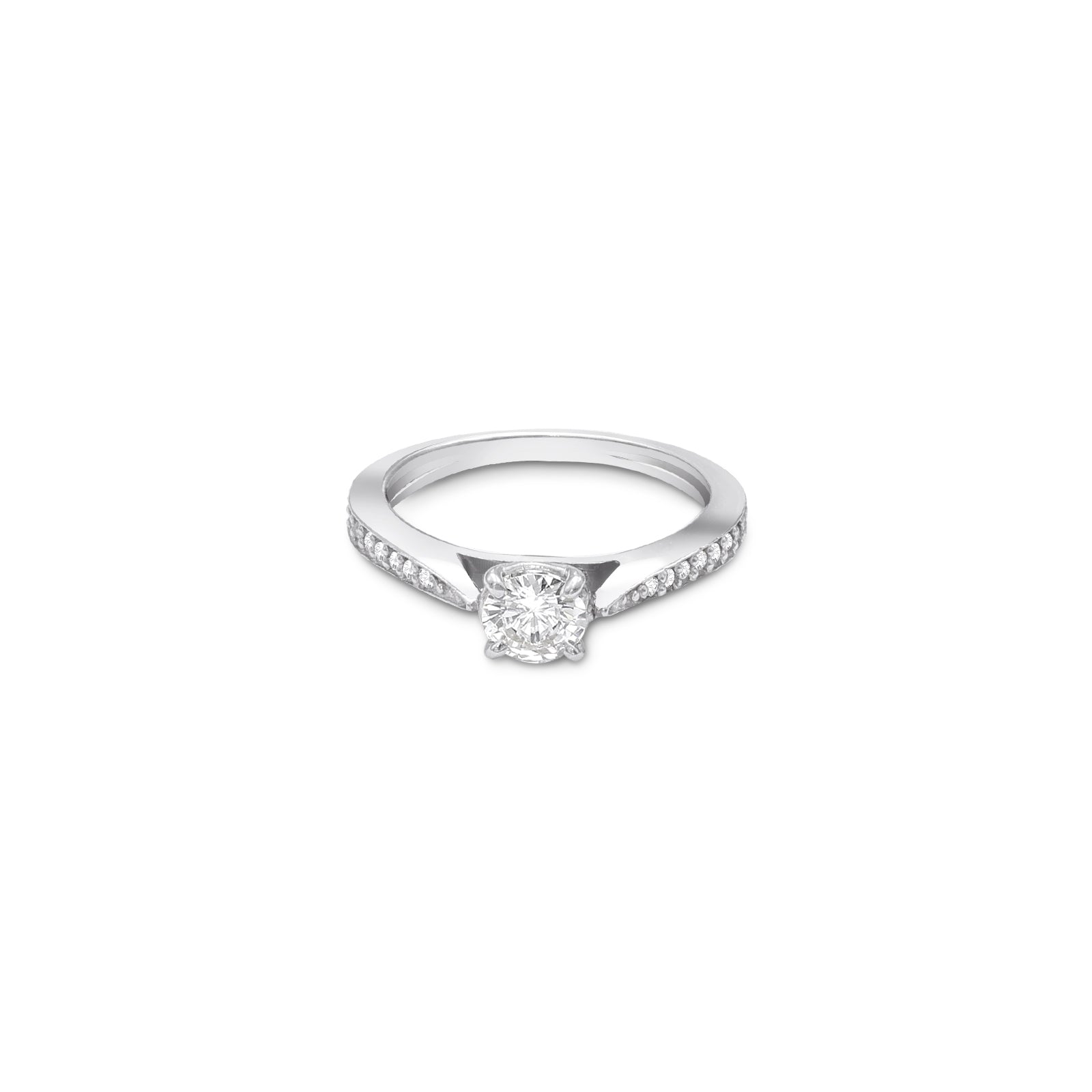 590 - Pure 925 Silver Ring &#8211; An Array of Tiny Gemstones