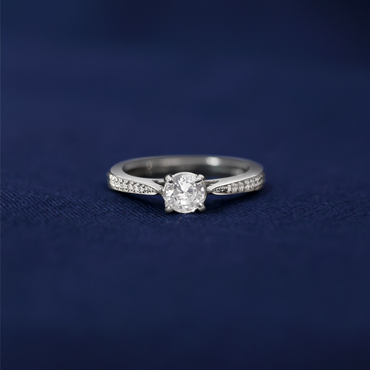Silver Rings - Pure 925 Silver Ring &#8211; An Array of Tiny Gemstones