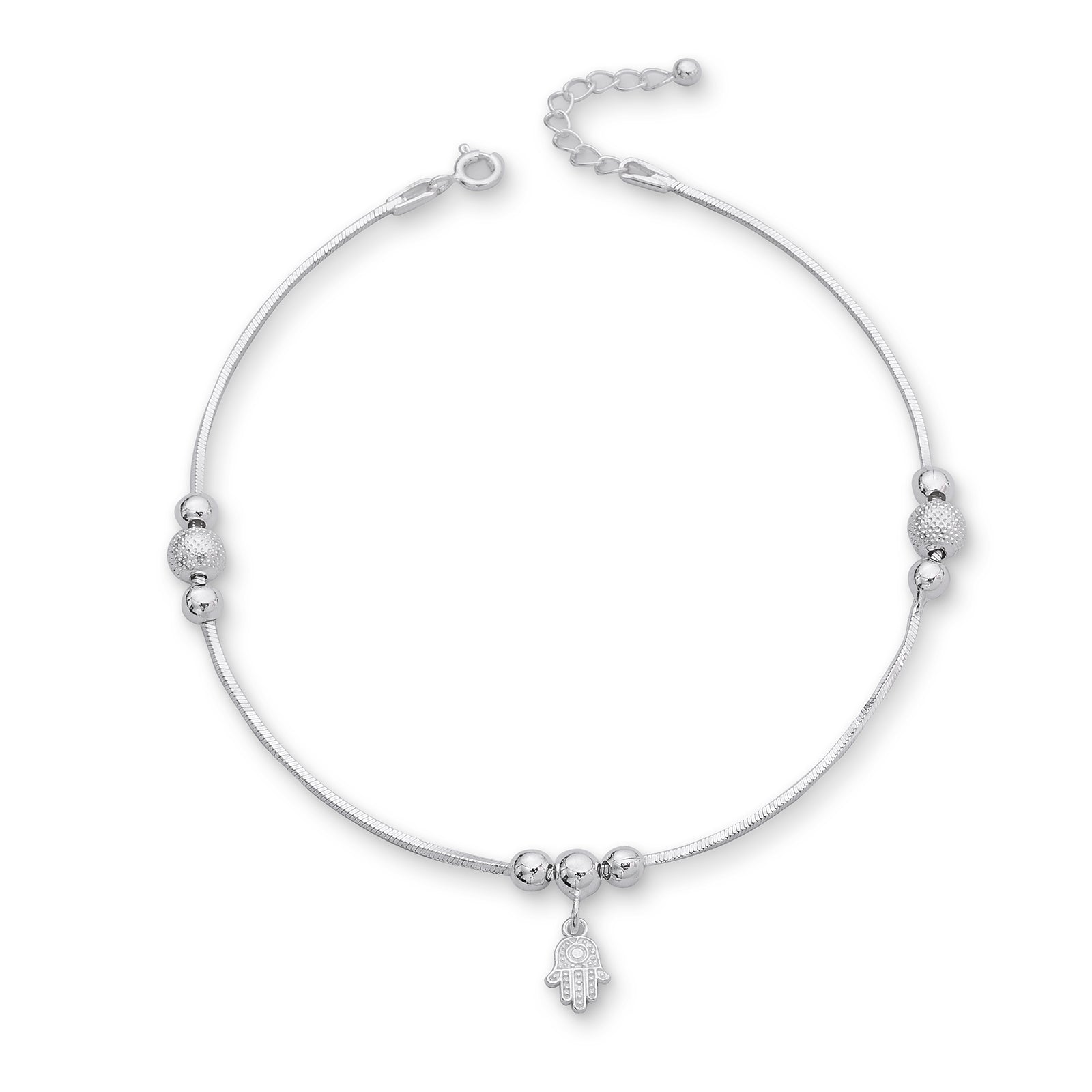 Silver Anklet - Pure Silver Anklet &#8211; Ethereal Wave of Silver Serenade