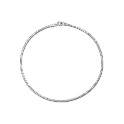 925 plain silver anklets - Pure Silver Anklet &#8211; Serpent&#8217;s Grace Ankle Fitting