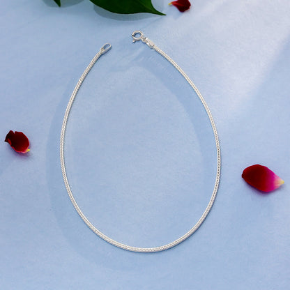 Silver anklets - Pure Silver Anklet &#8211; Serpent&#8217;s Grace Ankle Fitting