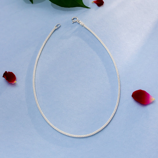 Silver anklets - Pure Silver Anklet &#8211; Serpent&#8217;s Grace Ankle Fitting
