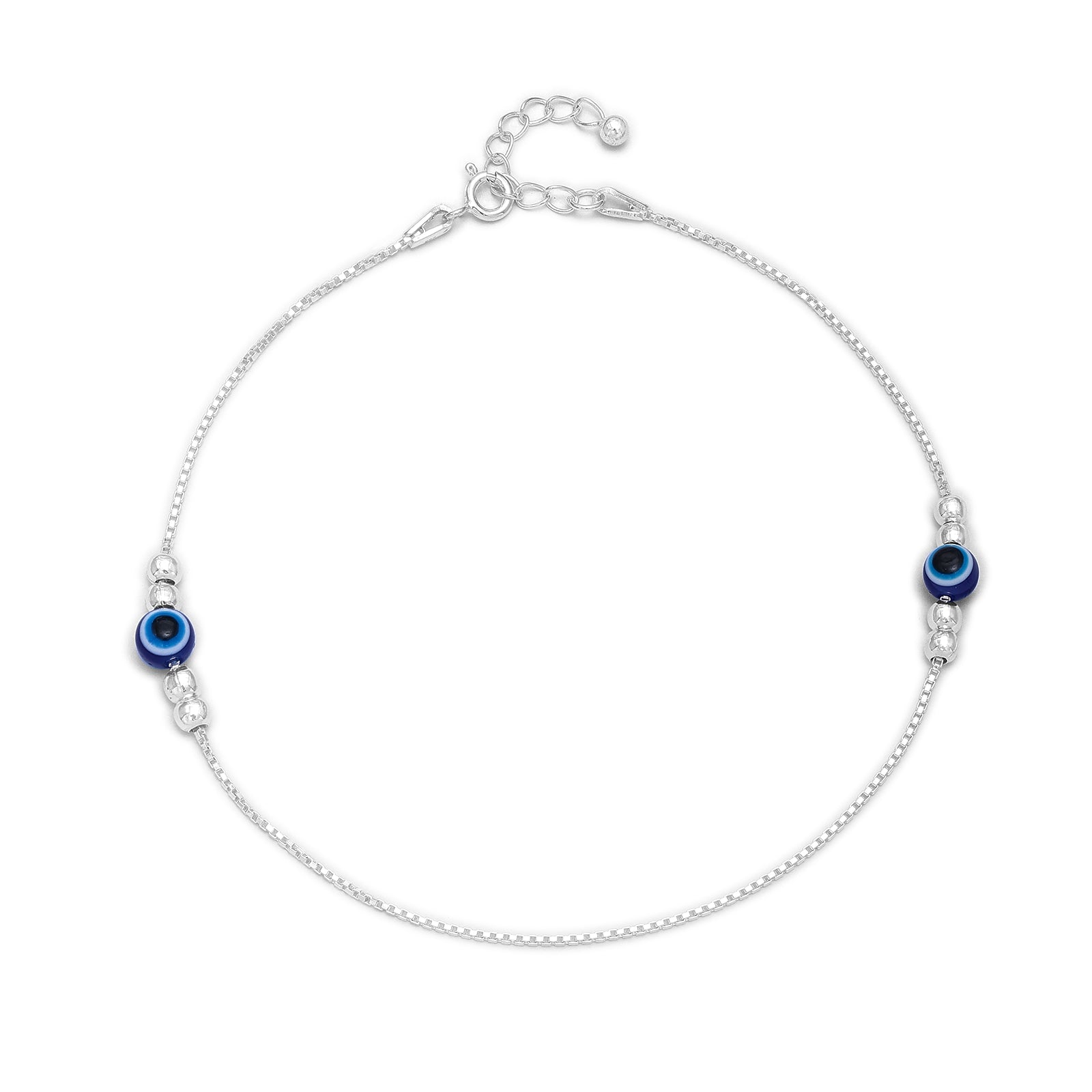 Uncategorized - Pure Silver Anklets &#8211; Evil Eye Anklet &#8211; Symbol of Protection