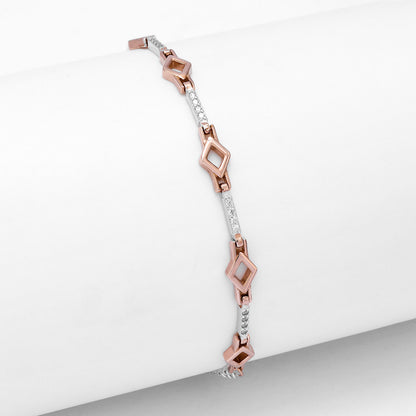 Silver Bracelets - Pure Silver Bracelet &#8211; Cubic Zirconia Chain Link Bracelet