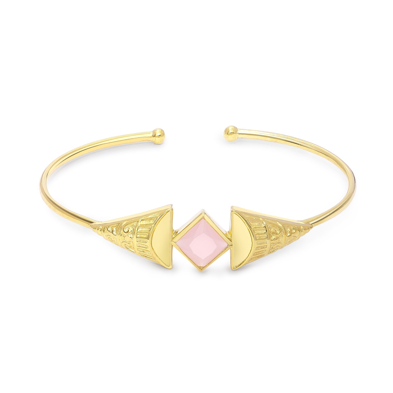 527 - Pure Silver Bracelet &#8211; Enchantment of Pink Opal Dreams