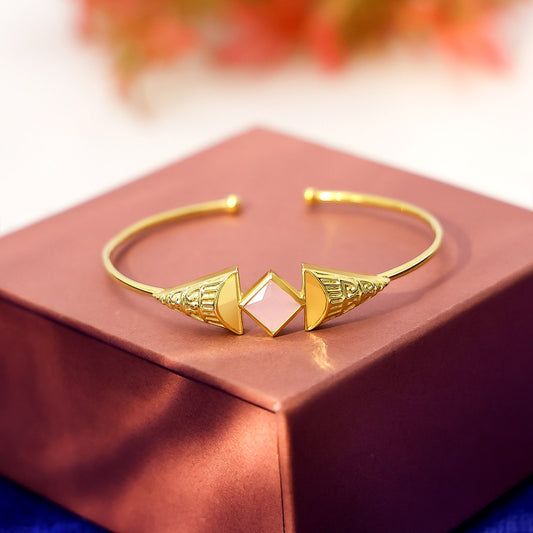 Pure Silver Bracelet for Men &amp; Women - Pure Silver Bracelet &#8211; Enchantment of Pink Opal Dreams