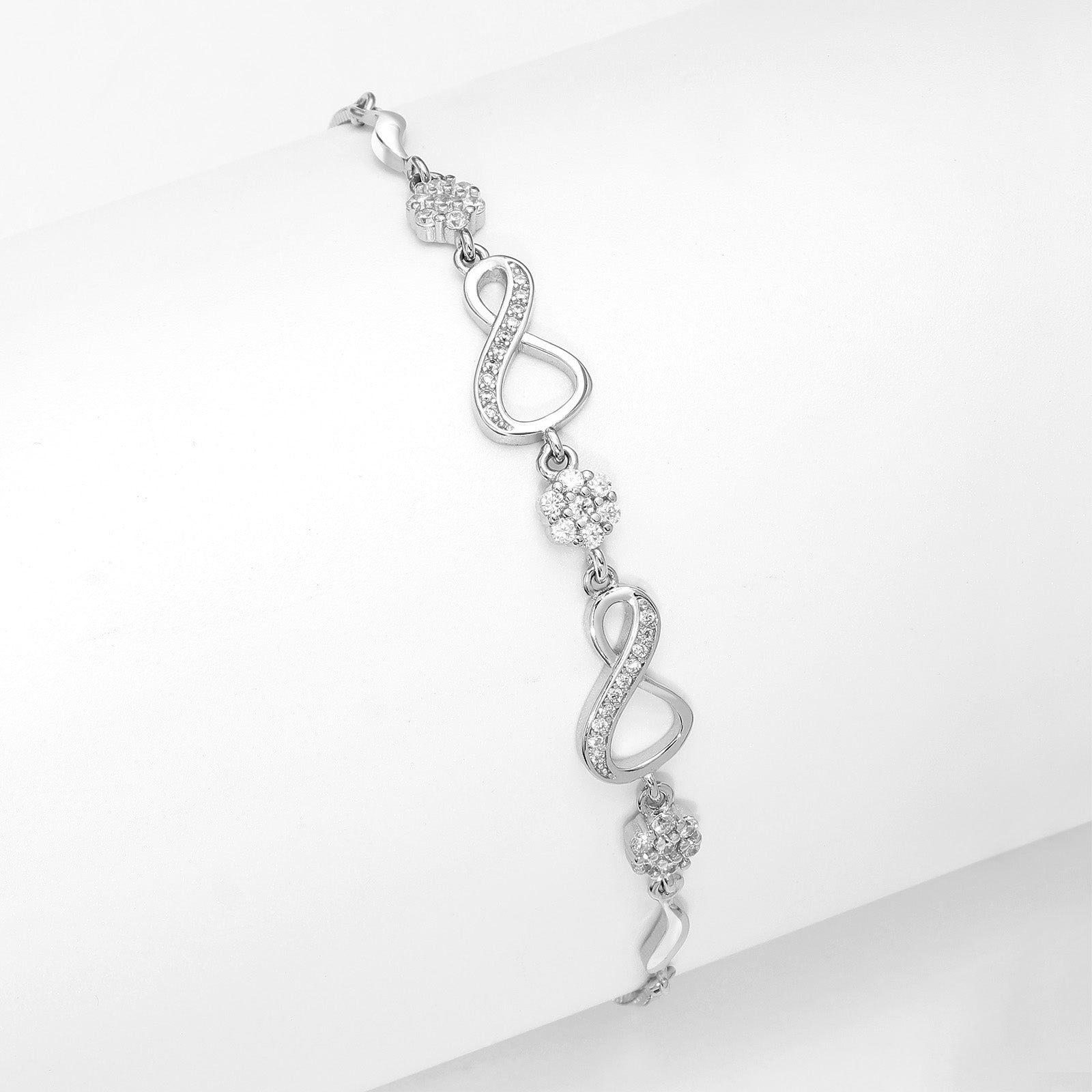 Uncategorized - Pure Silver Bracelet &#8211; Eternal Charm Infinity Silver Bracelet