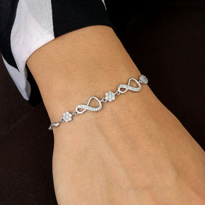 Uncategorized - Pure Silver Bracelet &#8211; Eternal Charm Infinity Silver Bracelet