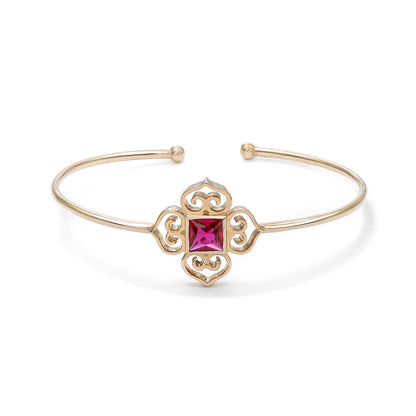 747 - Pure Silver Bracelet &#8211; Eternal Elegant of Pink Ruby