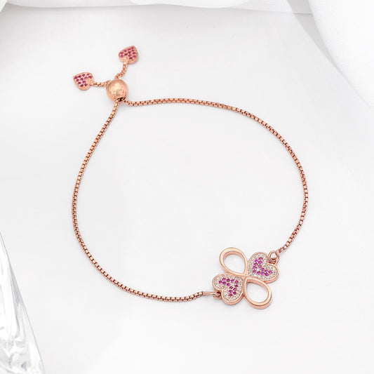 Uncategorized - Pure Silver Bracelet &#8211; Infinite Love Rose Gold Model
