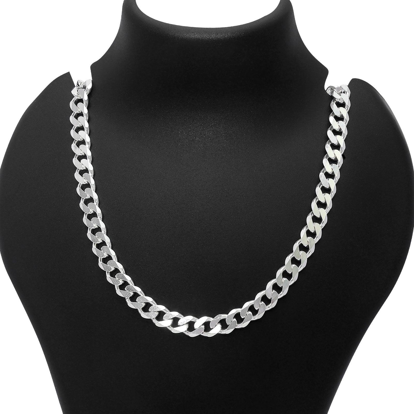 Silver Chains - Pure Silver Chain &#8211; Cuban Link in Timeless Elegance
