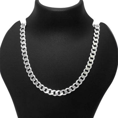 Silver Chains - Pure Silver Chain &#8211; Cuban Link in Timeless Elegance