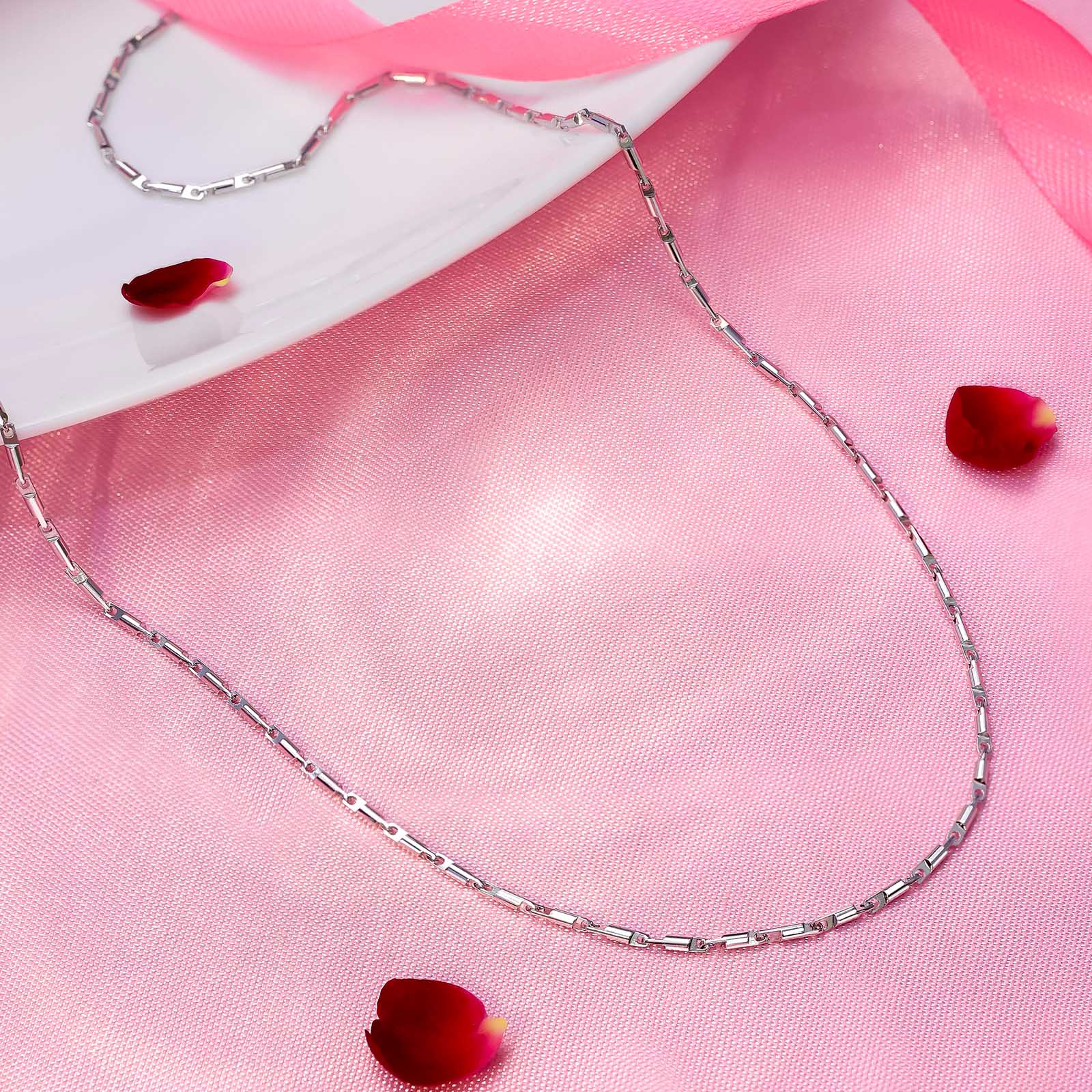 Mens Silver Jewellery - Pure Silver Chain &#8211; Graceful Link Precision for Men