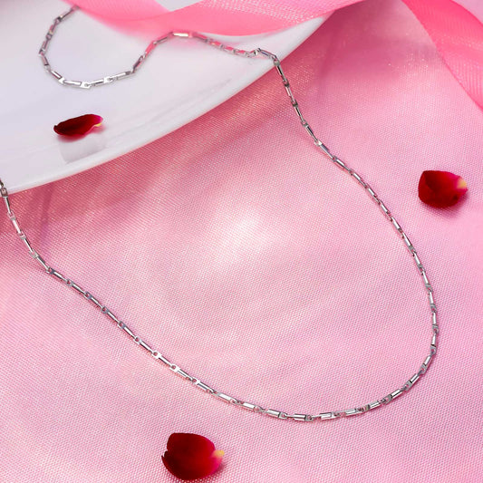 Mens Silver Jewellery - Pure Silver Chain &#8211; Graceful Link Precision for Men