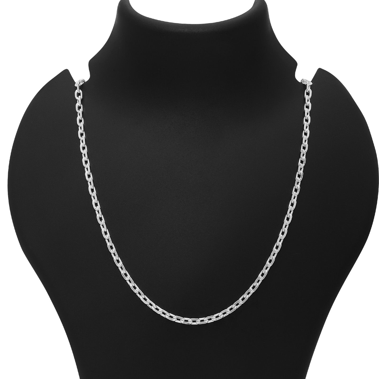 Mens Silver Jewellery - Pure Silver Chain &#8211; Intricate Anchor Link Elegance