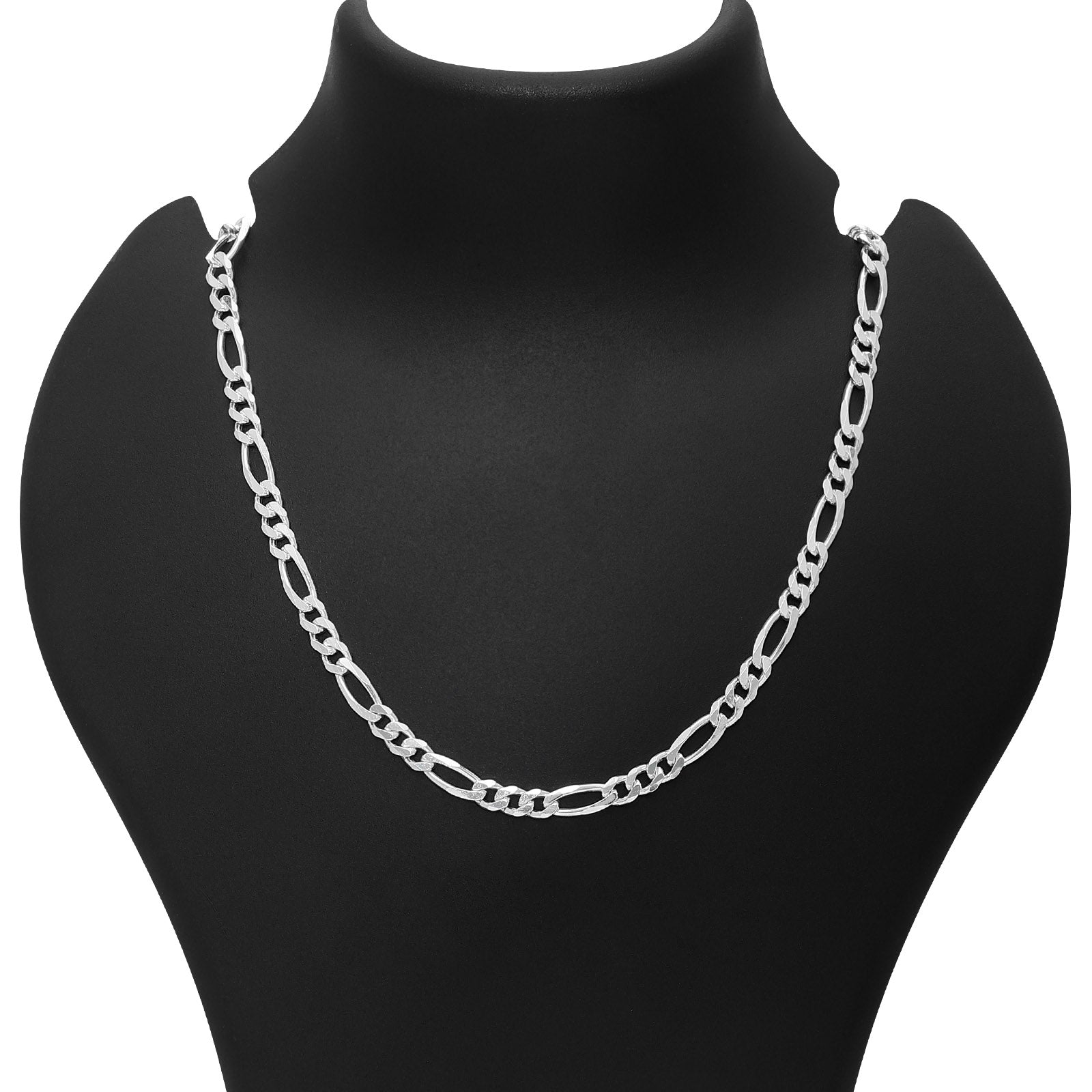 Silver Chains - Pure Silver Chain &#8211; Sleek Figaro Link for Men