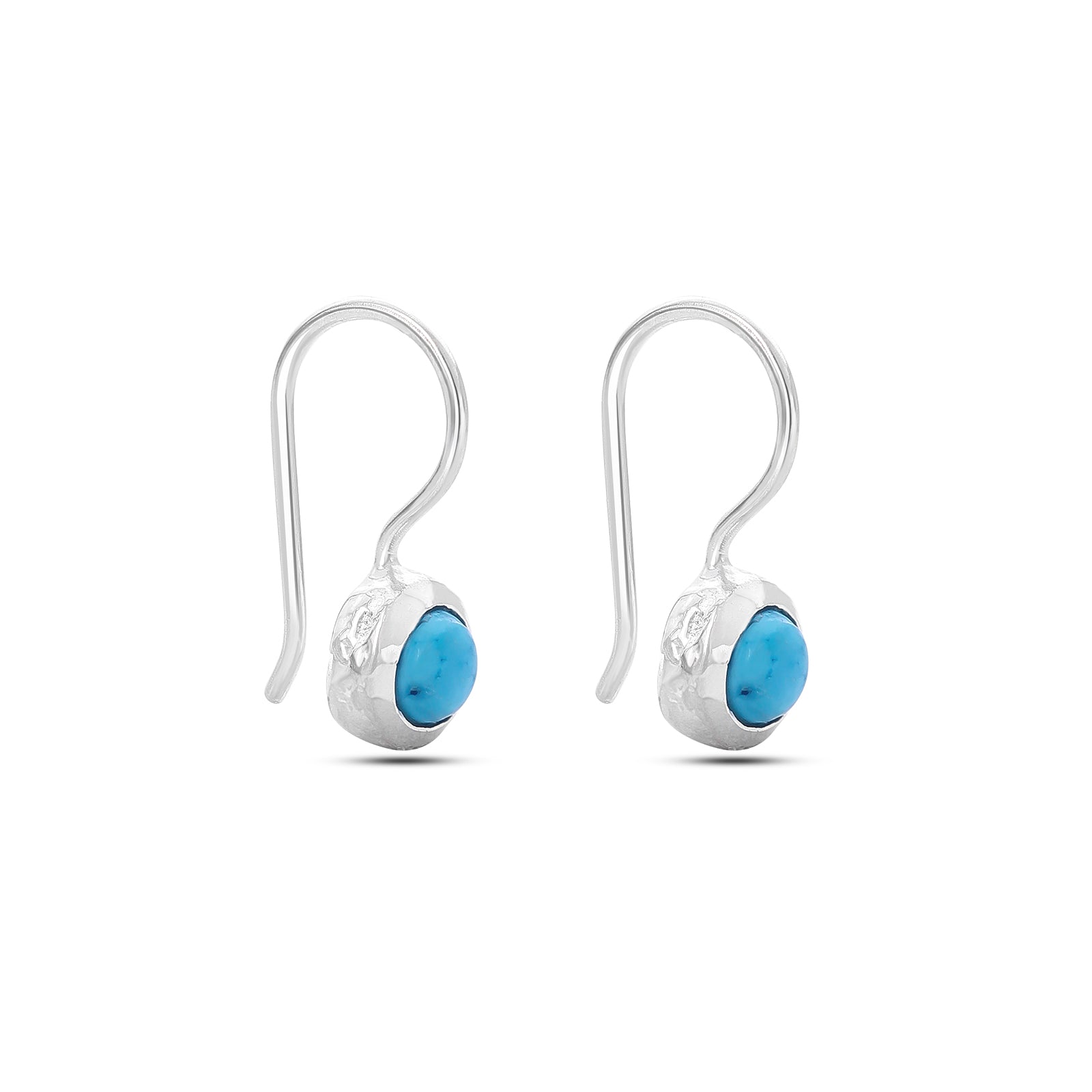 Uncategorized - Pure Silver Earrings &#8211; Azure Drop With Blue Stone
