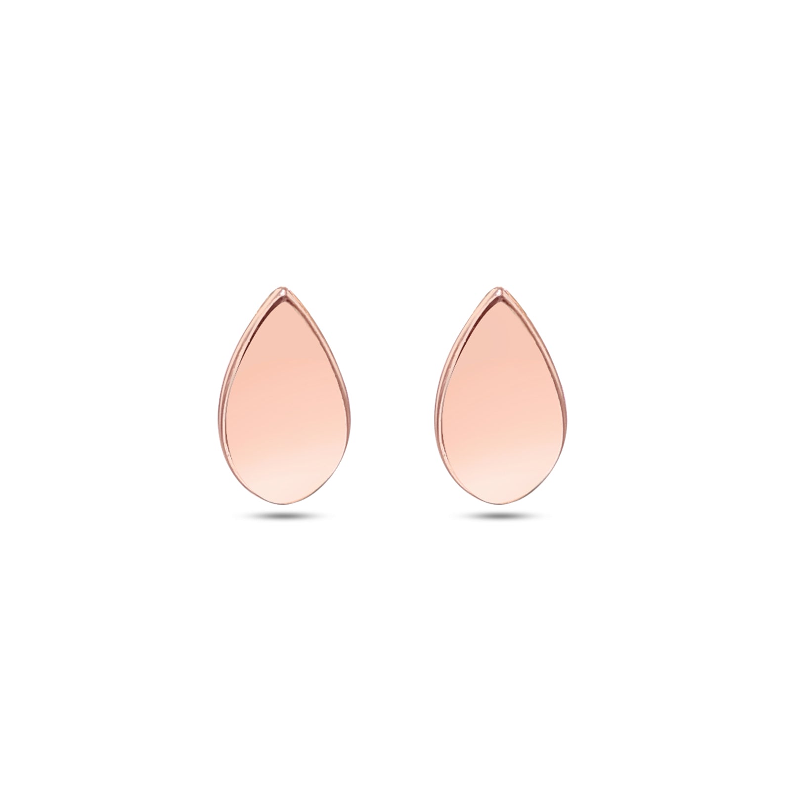 Uncategorized - Pure Silver Earrings &#8211; Blush Glow Rose Gold Stud Earrings