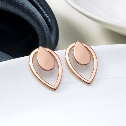 Uncategorized - Pure Silver Earrings &#8211; Blush Glow Rose Gold Stud Earrings