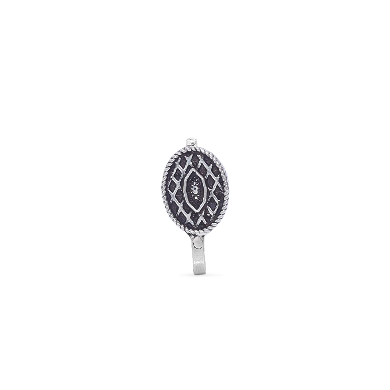 Uncategorized - Pure Silver Nose Ring &#8211; Celestial Twirl with Eternal Beauty