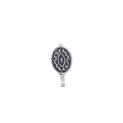 Uncategorized - Pure Silver Nose Ring &#8211; Celestial Twirl with Eternal Beauty