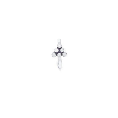 Uncategorized - Pure Silver Nose Ring &#8211; Oxidised Essence of Pyramid Model