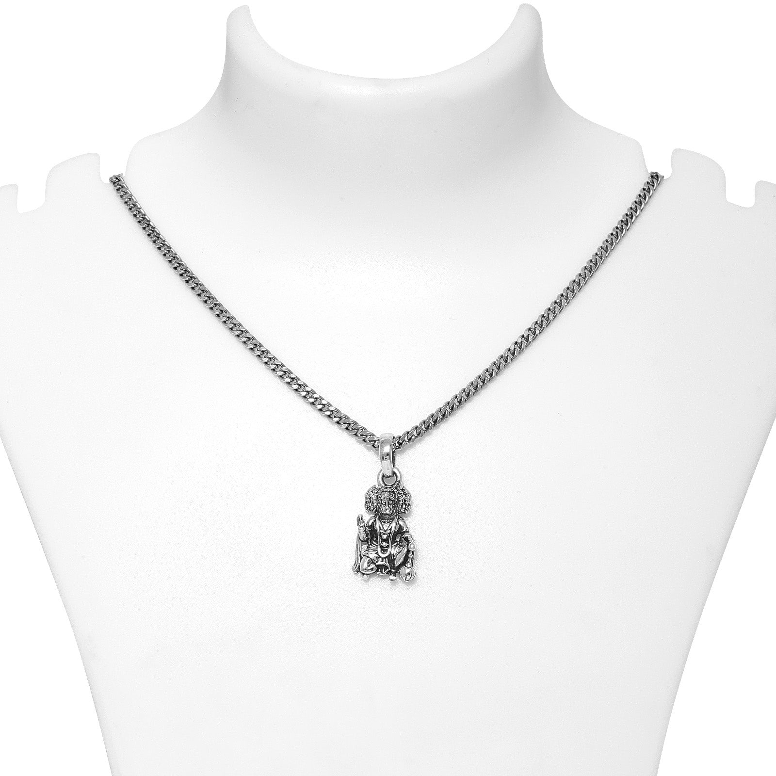 107 - Pure Silver Pendant &#8211; Panchmukhi Hanuman Jii
