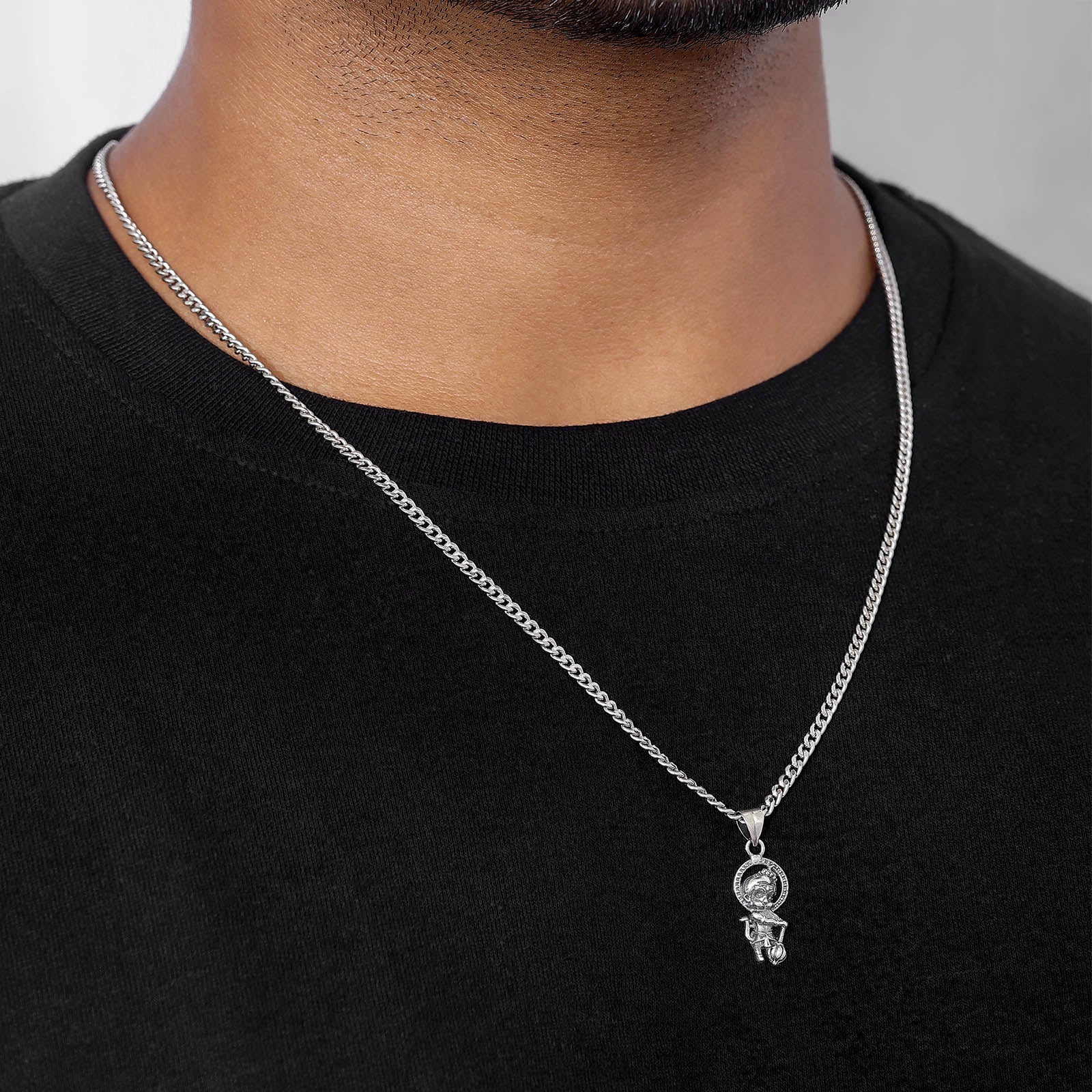 Silver Pendants - Pure Silver Pendant &#8211; Bal Hanuman&#8217;s Strength Charm