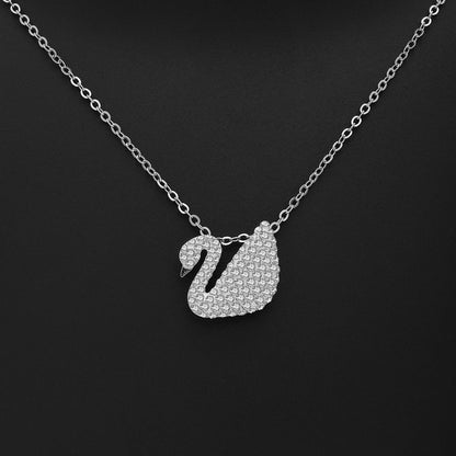 Uncategorized - Pure silver pendant chain &#8211; Shimmering Swan Design
