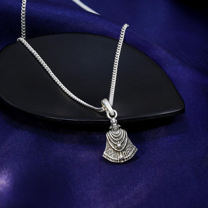 Silver Pendants - Pure Silver Pendant &#8211; Featuring Lord Khatu Shyam