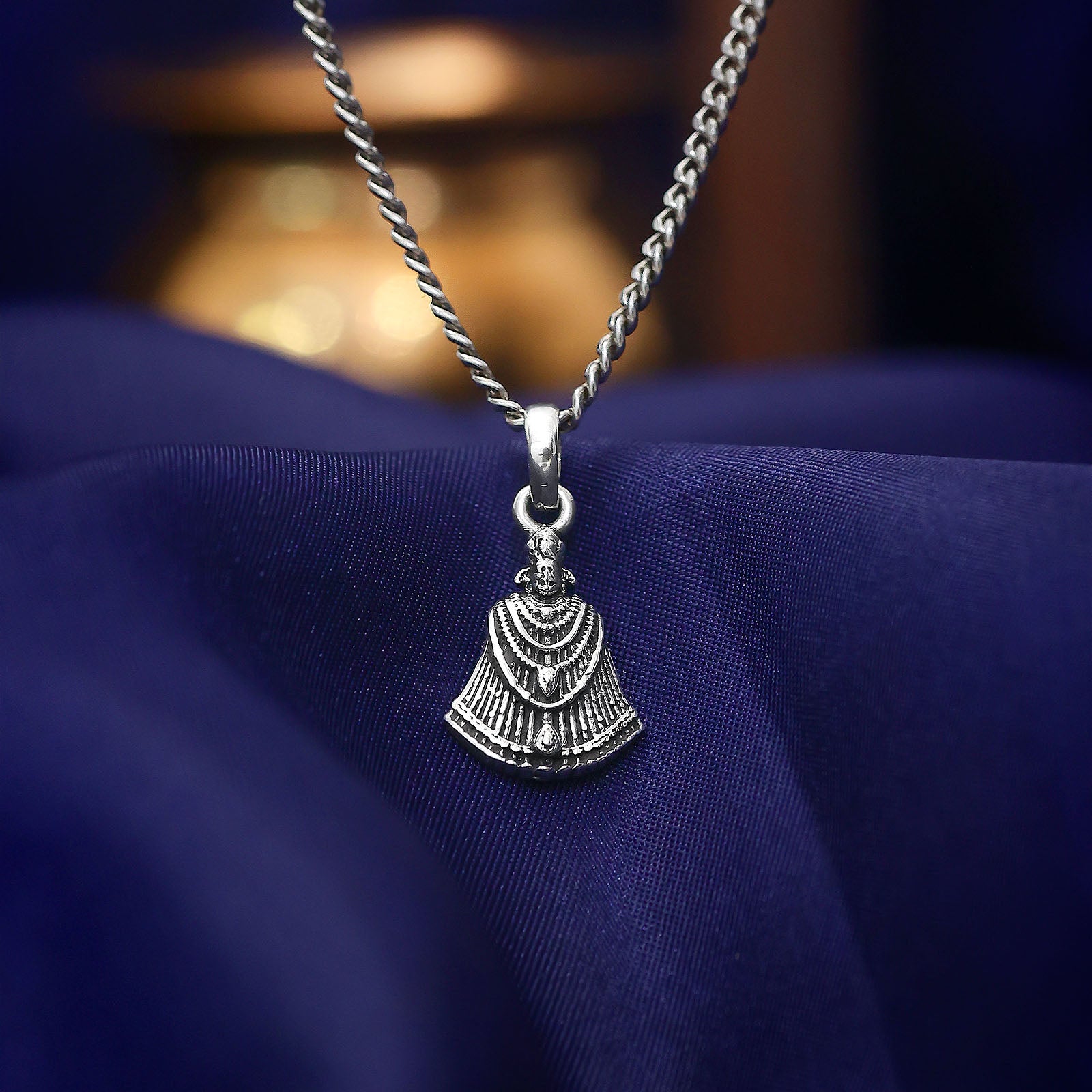 Silver Pendants - Pure Silver Pendant &#8211; Featuring Lord Khatu Shyam