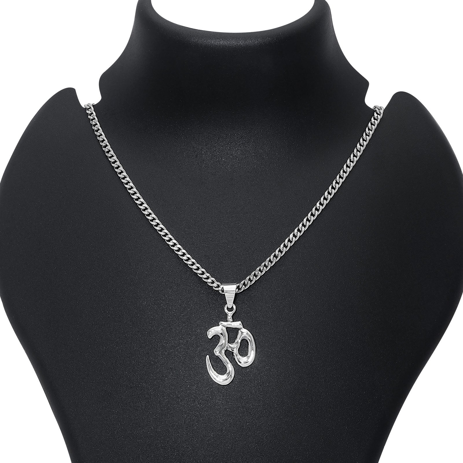 Silver Pendants - Pure Silver Pendant &#8211; Om Symbol In Divine Aura