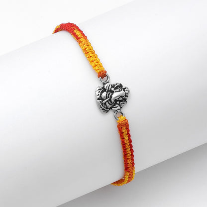Pure Silver Rakhi - Featuring Lord Ganesha - Tweov Jewels