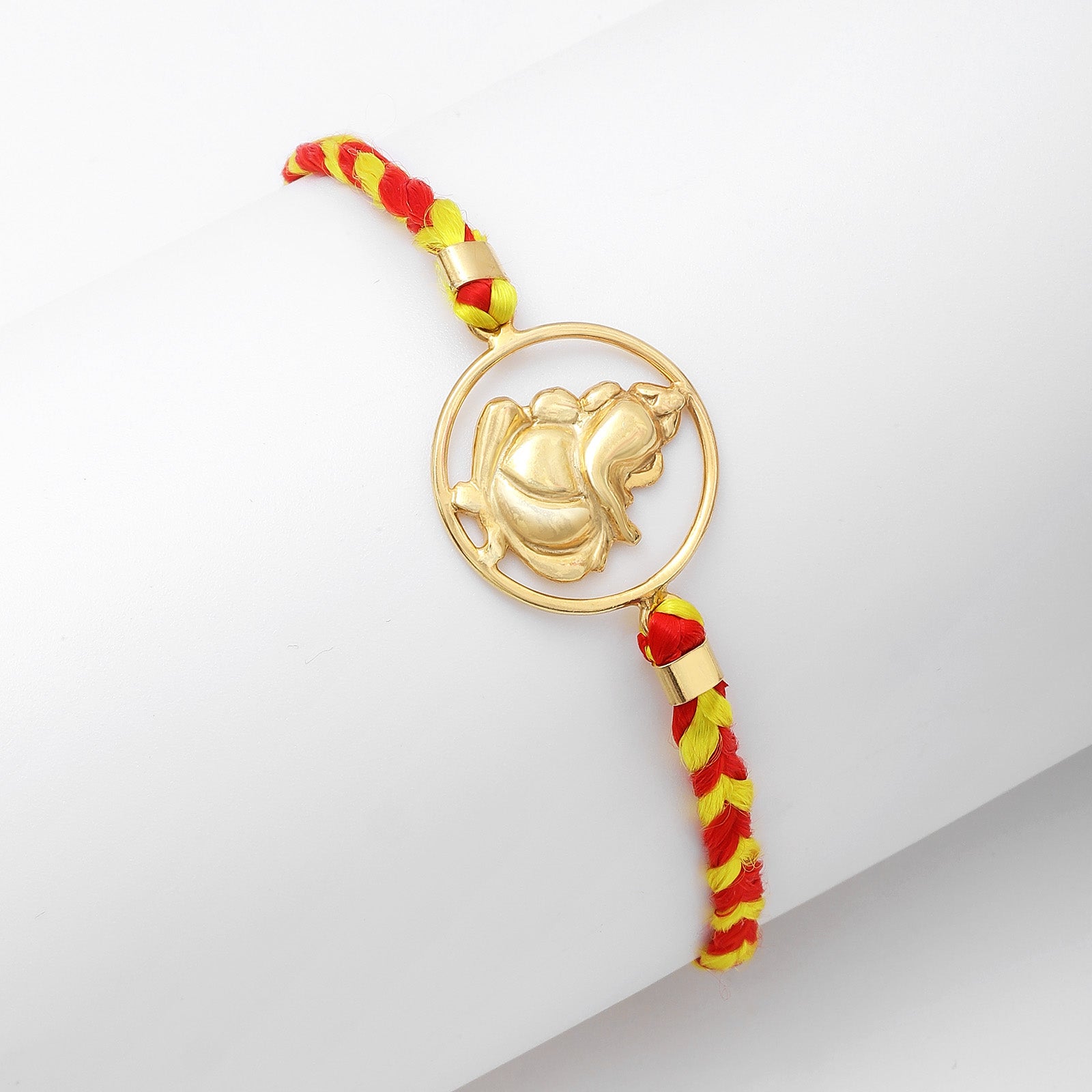 476 - Pure Silver Rakhi &#8211; Spiritual Elegance of Lord Ganesha