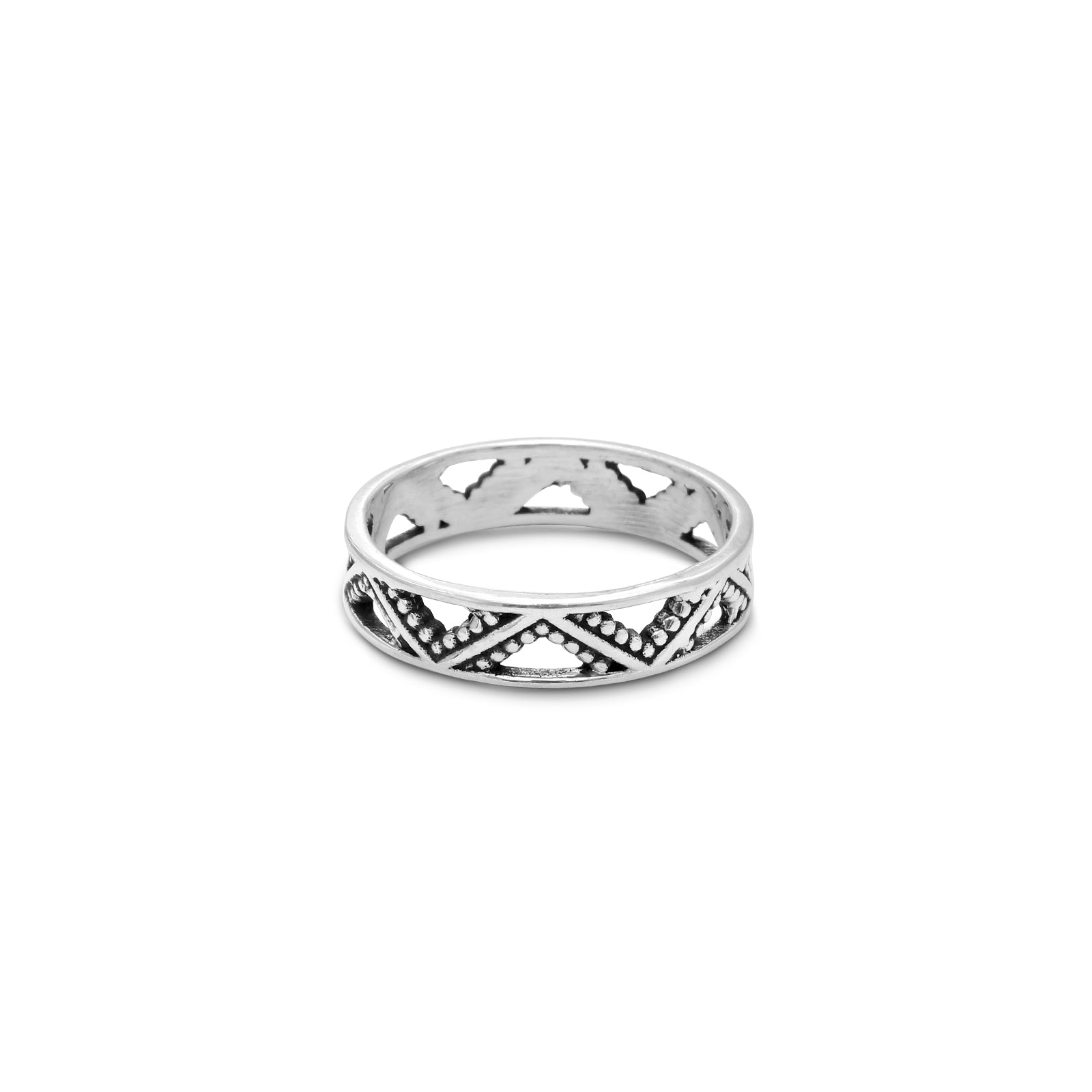 Uncategorized - Pure Silver Ring &#8211; Antique Silver Oxidised Ring