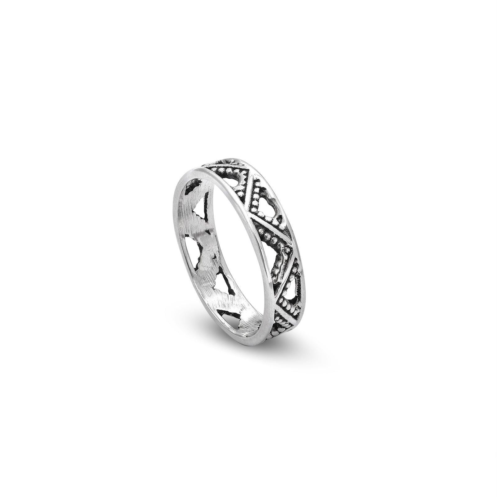 Uncategorized - Pure Silver Ring &#8211; Antique Silver Oxidised Ring