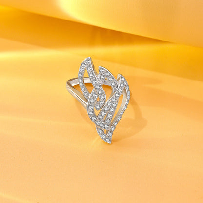 Silver Rings - Pure Silver Ring &#8211; Blazing Brilliance with CZ Filling