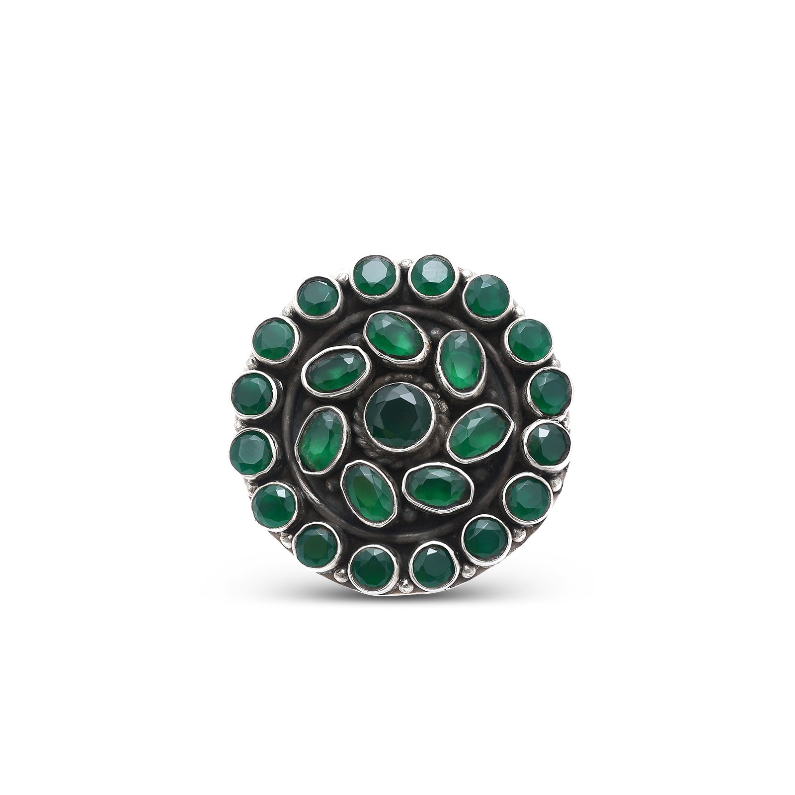 Uncategorized - Pure Silver Ring &#8211; Eternal Glow of Silver Emerald Ring