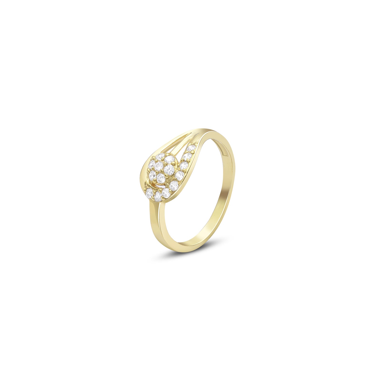 676 - Pure Silver Ring &#8211; Made With Luxurious CZ Hook Model