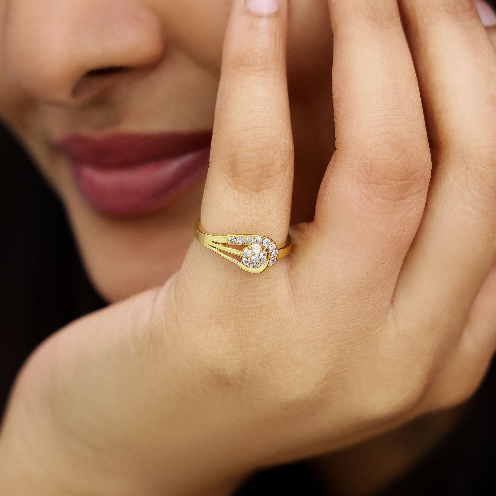 Silver Rings - Pure Silver Ring &#8211; Made With Luxurious CZ Hook Model