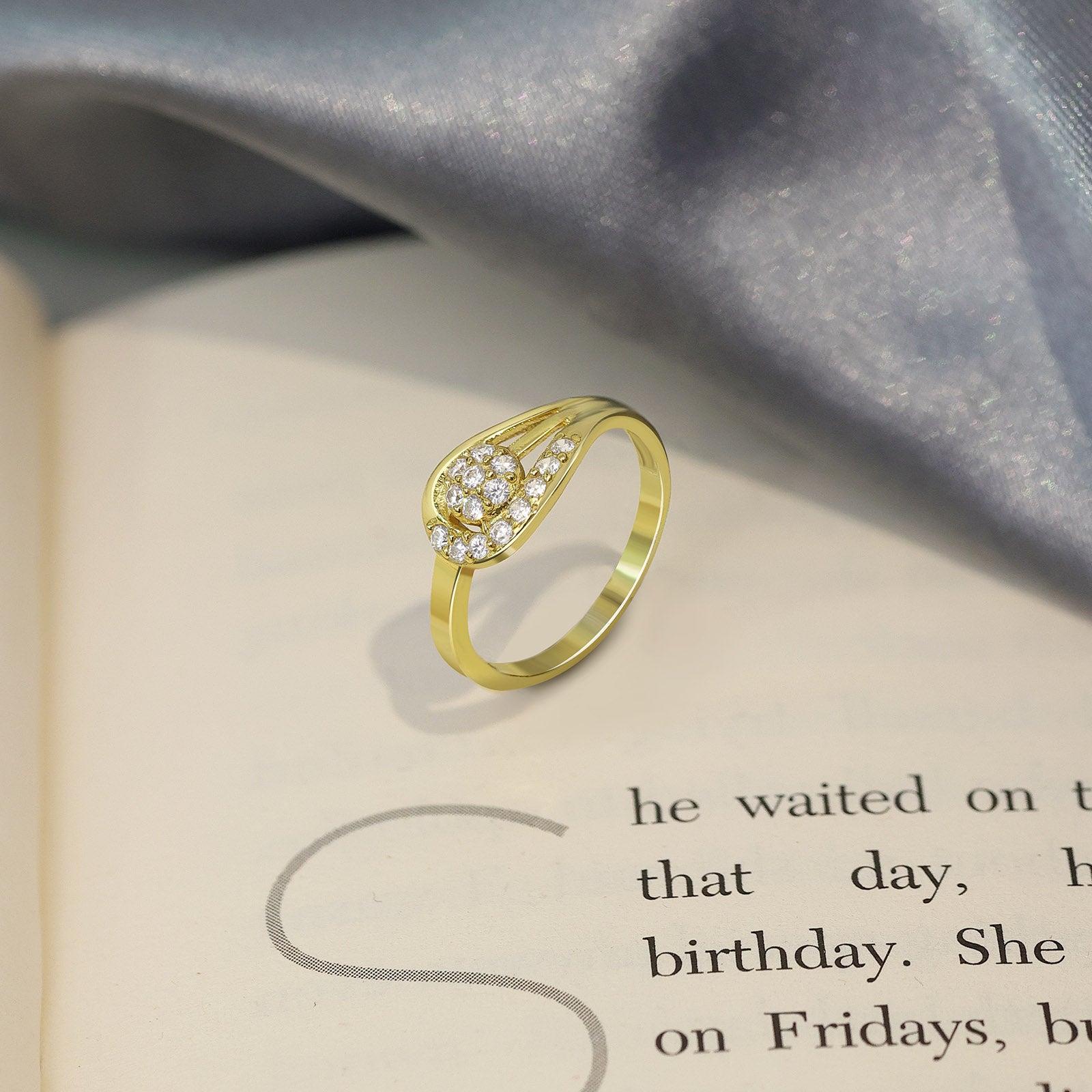 Proposal Ring - Pure Silver Ring &#8211; Made With Luxurious CZ Hook Model