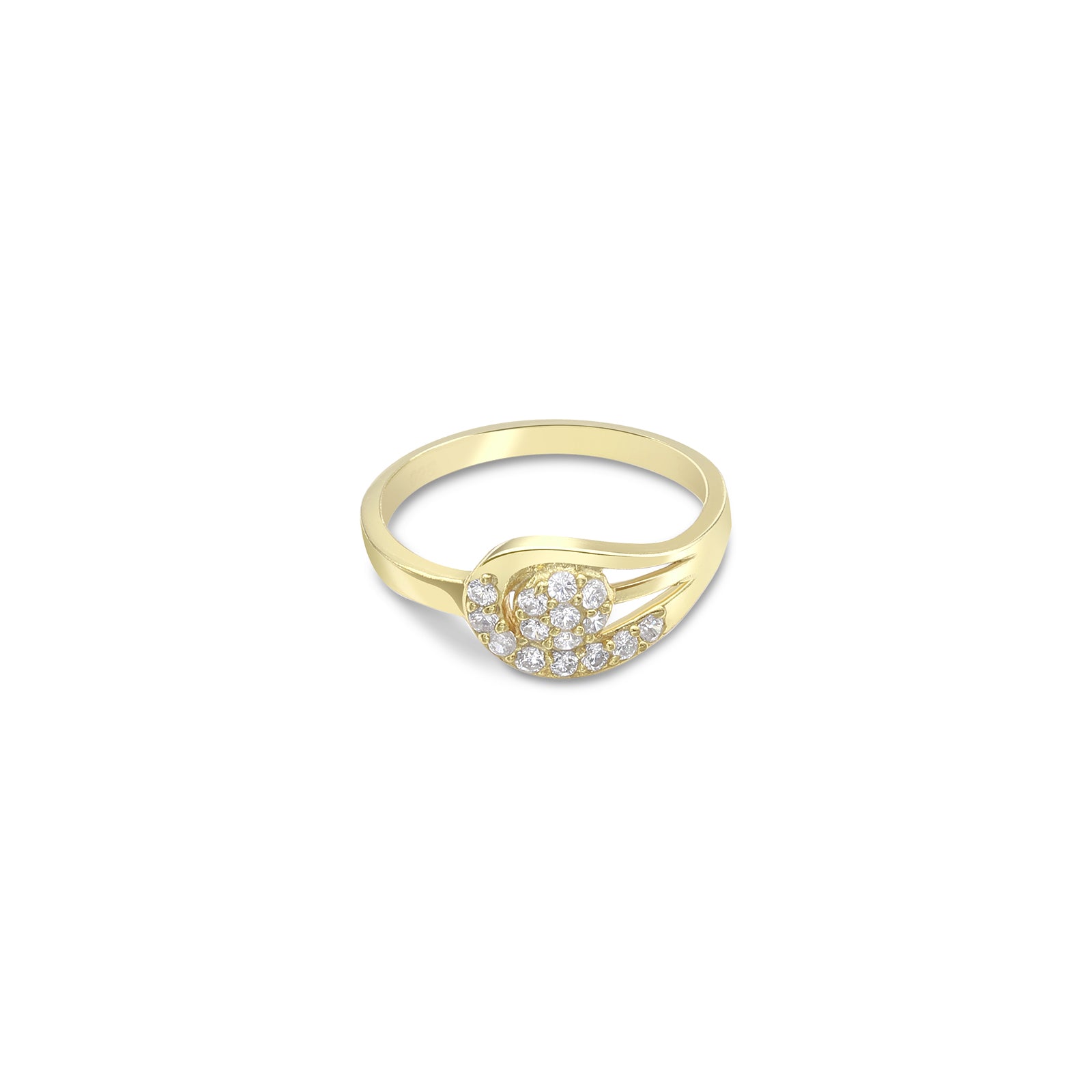 389 - Pure Silver Ring &#8211; Made With Luxurious CZ Hook Model