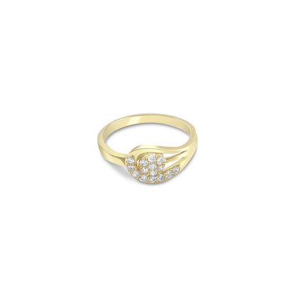 389 - Pure Silver Ring &#8211; Made With Luxurious CZ Hook Model