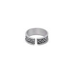 Pure Silver Toe Ring - Eternal Zig Zag Waves