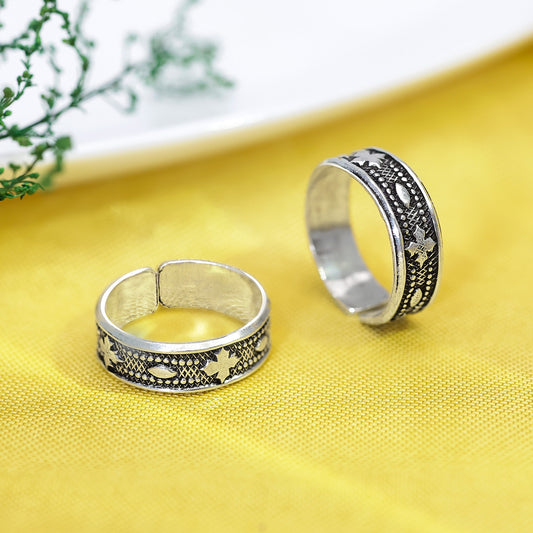 Uncategorized - Pure Silver Toe Ring &#8211; Leaf Whisper With Die-Casting