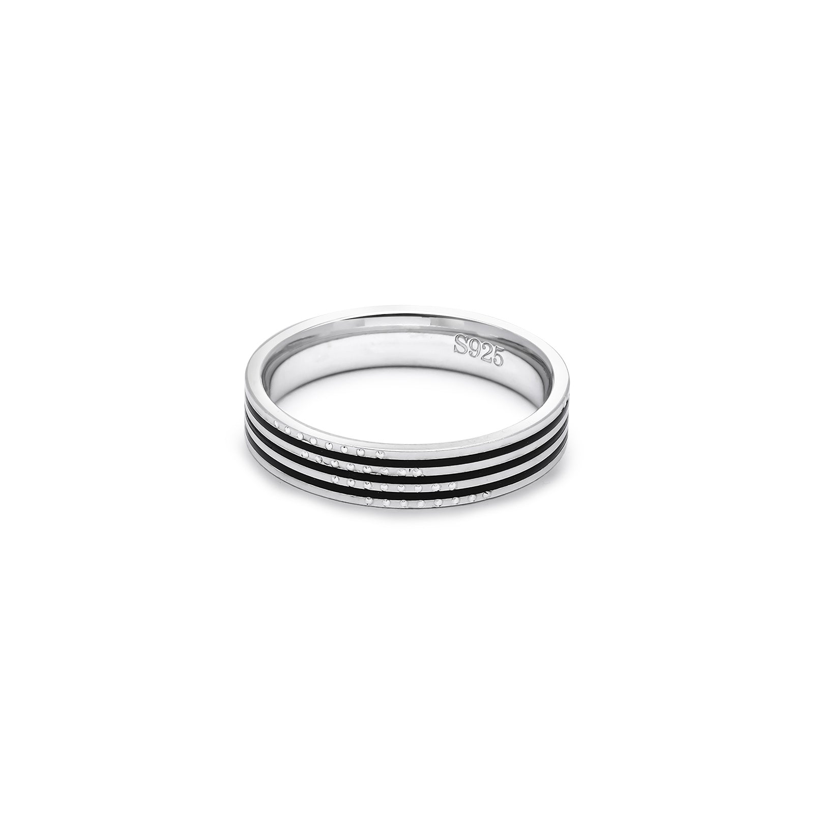 Uncategorized - Ring Silver Men – Sleek &#038; Black Bold