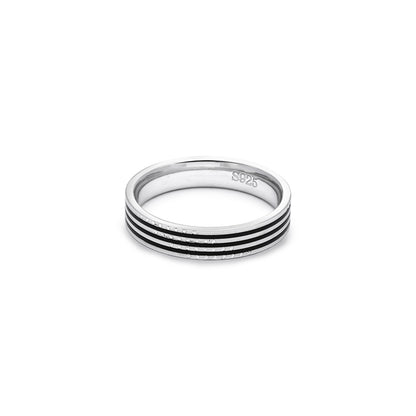 Uncategorized - Ring Silver Men – Sleek &#038; Black Bold