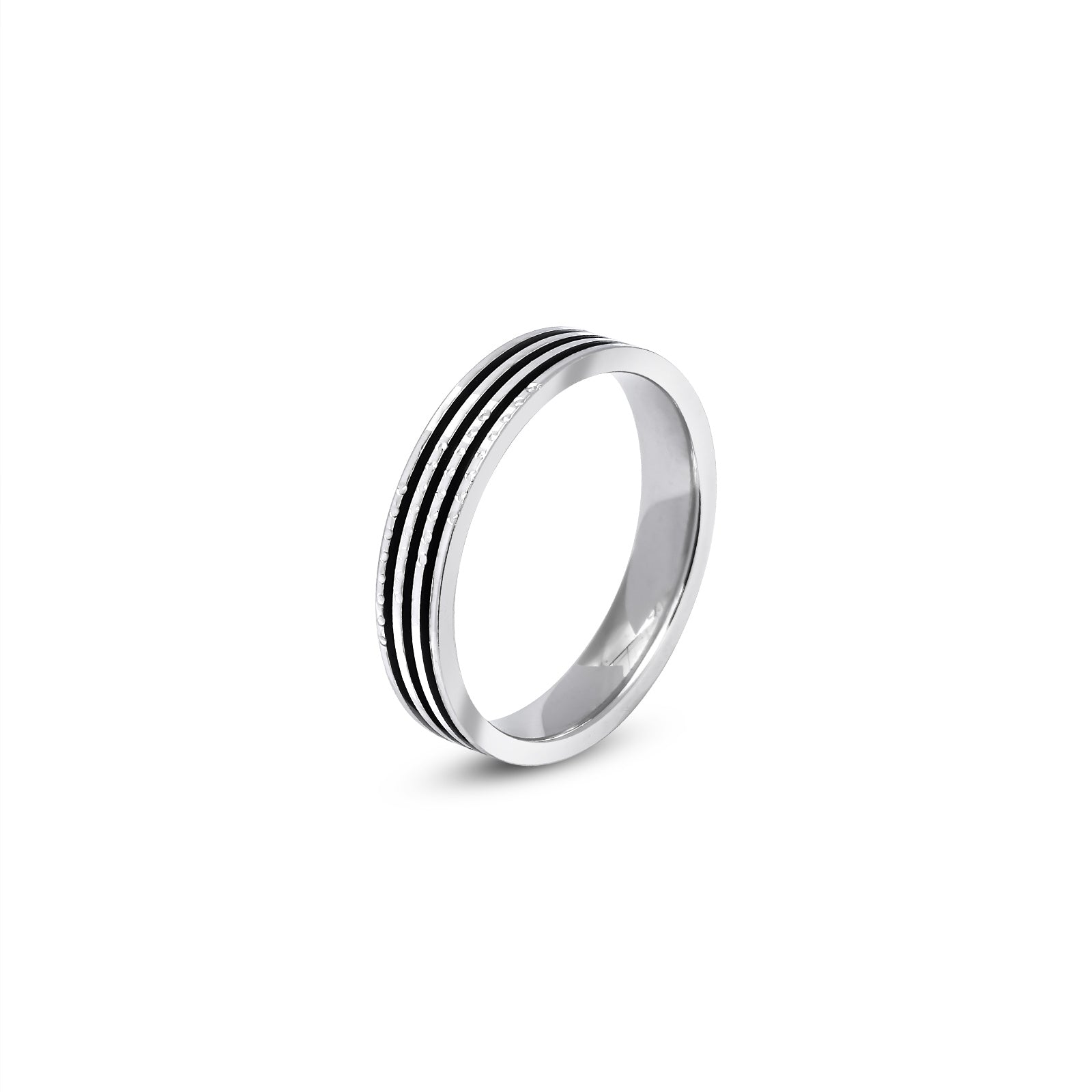Uncategorized - Ring Silver Men – Sleek &#038; Black Bold