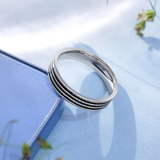 Ring Silver Men – Sleek & Black Bold